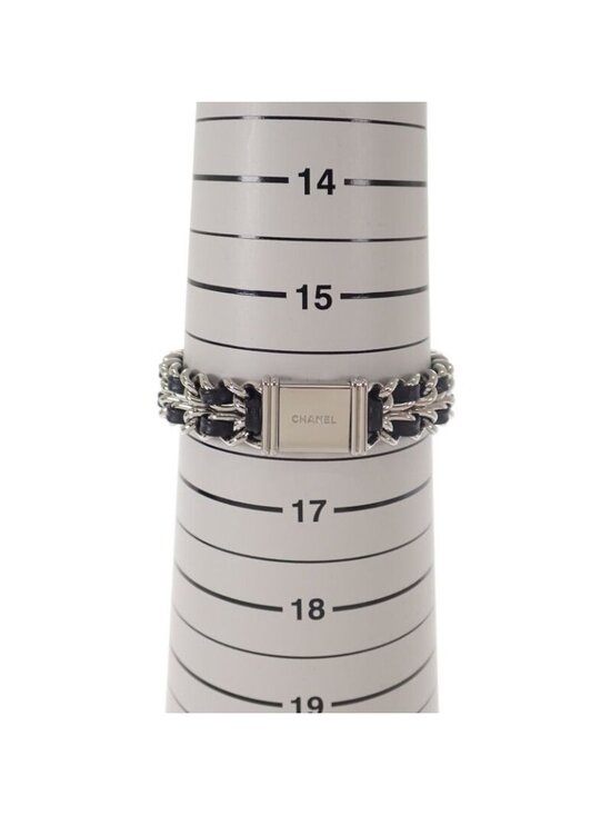 Chanel Premier Iconic Chain L Watch Stainless Steel Leather Quartz Black Dial main image 7